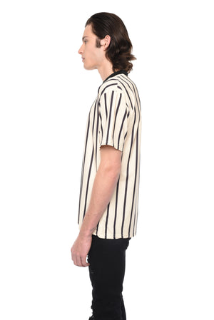 STRIPED TEE WITH PRINTED RIB - ZYARI