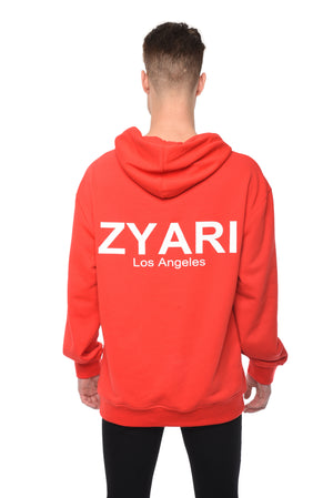 ESSENTIAL HOODIE - RED - ZYARI